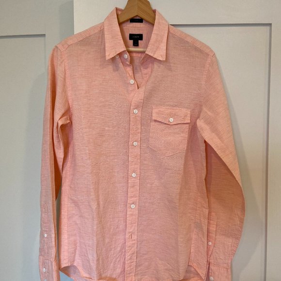 J. Crew Linen Shirt - Picture 1 of 4